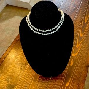 String pearl antique necklace.